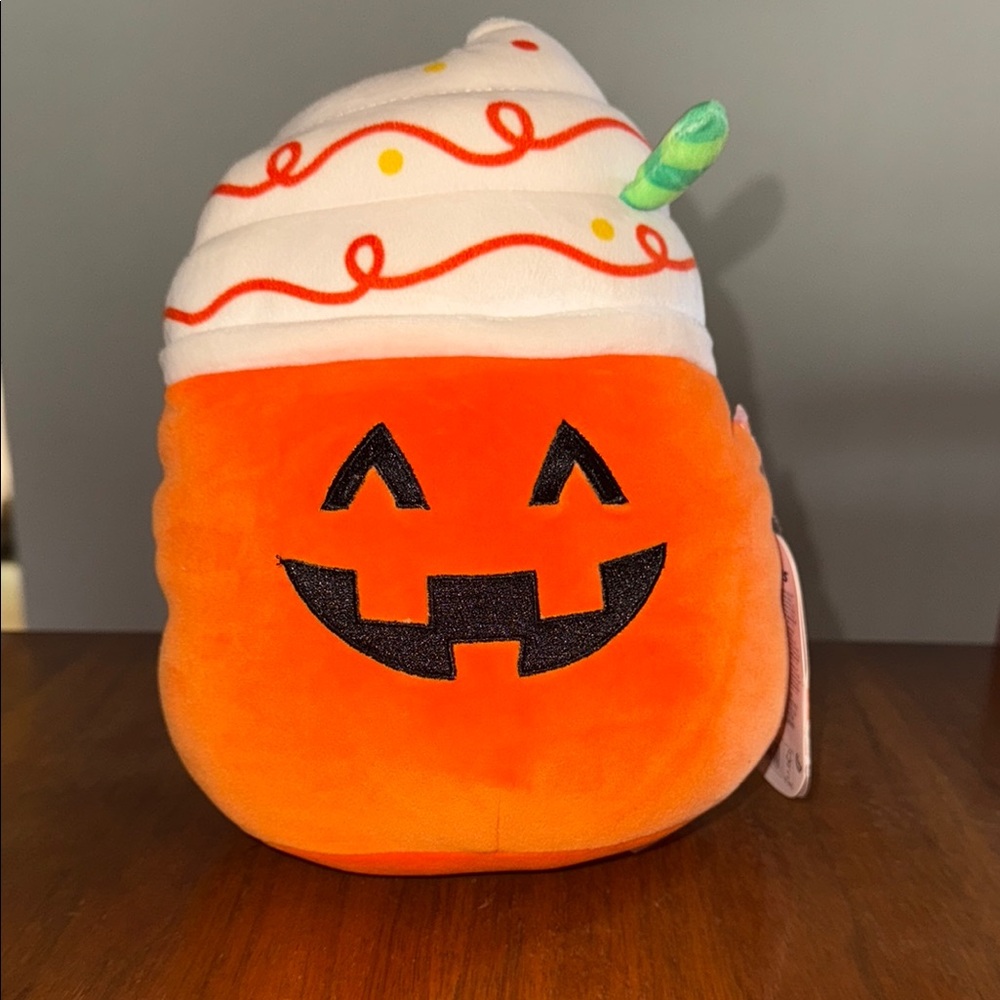 Squishmallows Original 10-Inch Lester The Pumpkin Latte -